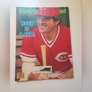 SPORTS ILLUSTRATED MAGAZINE AUG 1984 PETE ROSE IS A REDS, MLB.